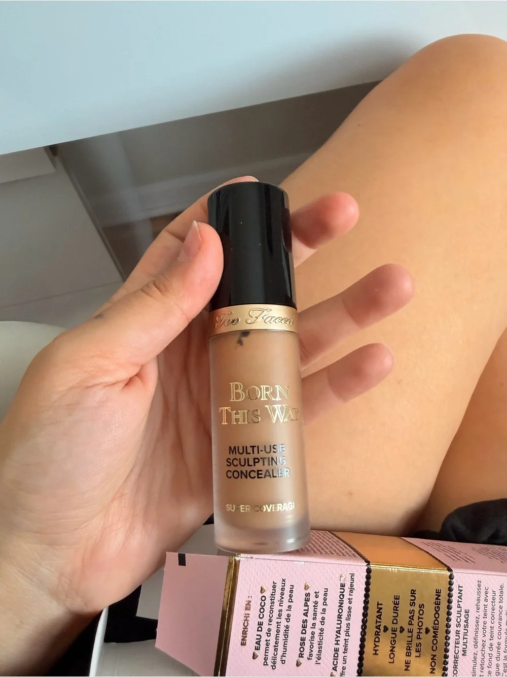 Too Faced Born This Way Multi-Use Sculpting Concealer — Pink & Gold Packaging